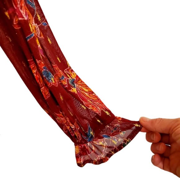 Style & Co. Printed Drawstring-Waist Top - Picture 5 of 6